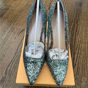 Public Desire Sparkling Green Heels